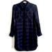 Madewell Dresses | Madewell Daywalk Plaid Flannel Shirt Dress | Color: Black/Blue | Size: S