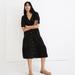 Madewell Dresses | Madewell Lightspun Button-Front Tiered Midi Dress | Color: Black | Size: 00p