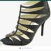 Michael Kors Shoes | Michael Kors Mavis Black Suede Crystal Cage Heel | Color: Black/Silver | Size: 10
