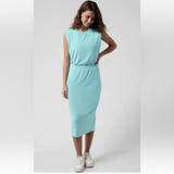 Athleta Dresses | Athleta Santorini Cinch Dress New Xs Tp | Color: Blue/Green | Size: Xs