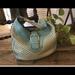 Michael Kors Bags | Bohemian Michael Kors Pebbled Hobo Bag-1 Owner | Color: Blue/Tan/White | Size: Os