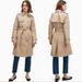 Kate Spade Jackets & Coats | Nwt Kate Spade Ruffle Trim Trench Coat | Color: Tan | Size: Xl