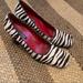 Nine West Shoes | Nine West Zebra Pumps Square Toe Block Heel 90s | Color: Brown/White | Size: 7.5