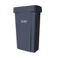 DIIDIIFF Trash Cabinet Recycling Bin with Swing Lid, 15.8/21.1 Gallons, Space Saving Slim Profile, Plastic Commercial Trash Can, Indoor/Outdoor Use Trash Hideaway