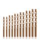 Twist Drills, 1.0-12mm HSS 5pcs/set Hole Milling Cutter Power Tools Kit Set Twist Drills Bit M35 Cobalt Coated Drill Bit Set Wood Metal Drills (Size : 8 9 10 11 12 mm, Color : Round)