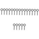 OUNONA 20 Pcs Eye Screws Stainless Steel Screw Eyes Metal s Hooks Self-tapping Screw Eye Stainless Steel Eye Bolt Stainless Steel Bolts Accessories Nickel-plated Iron