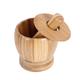 ZUOZUIYQ Pestle and Mortar Set Bamboo Pestle Grinding Bowl Set Wooden Garlic Pugging Pot Mortar And Pestle Pedestal Bowl Kitchen Spice Pepper Mill Tools (Color : B)