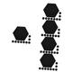 Tofficu 50 Pcs Felt Backdrop Wall Sticker Office Decor Announcement Notice Board Office Bulletin Mat Decorative Bulletin Board Display Notice Board Wall Protectors 3D Hexagon