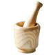 Mortar Pestle Set Pestle Mortar Set, Solid Wood Natural Lightweight Pestle Mortar Set Durable, Long-Lasting Easy Cleaning Mixing Bowl,Ideal for Herbs, Spices, Ginger, Gar