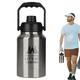 Aeutwekm Hydro Water Bottle | Leakproof Metal Travel Mug | Metal Flask Jug L for Workout, Hiking, Cycling, Camping, Running, Gym