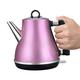 Smart Kettle, Electric Kettle Food Grade 304 Stainless Steel 1.2L 1360W Kettle Matte Long Mouth Pot Automatic Power Off Anti-Dry Full moon vision