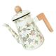 Stove top Kettle 1.2l/40.5oz Teapot Portable Camping Stove Office Enamel for Home Household with Handle Vintage Kettle Retro Style Tea Kettle