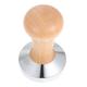 Homoyoyo 4 Pcs Coffee Tamper Flat Espresso Tamper Stainless Steel Espresso Tamper Wooden Handle Coffee Presser Cofee Machine Espresso Coffee Espresso Making Tools Concentrate Beech