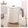 Stainless Steel Electric Kettle, With Automatic Power-off Thermal Insulation Kettle, 0.6L Cordless Electric Kettle With Auto Shut-Off For Office And Household Electric Kettle (Beige 15 * 15 * 1 Full