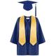 Blandoom Kids Graduation Gown Hat Tassel Suit Graduation Gifts 2024 Preschool Nursery Ceremony Costume Sets With 2024 Shiny Graduation Gown Boys Girls Dress Up Props Outfuit