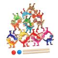 VICASKY 2 Sets Stack Height Dog Balance Stacking Game Tumbling Tower Blocks Game Equilibrium Stacking Game Blocks Stacking Game Educational Montessori Toy To Stack Preschool Wooden Puzzle