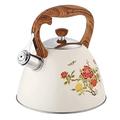 Whistling Kettle Color-Changing Flower Whistle Kettle 3L Tea Kettle Induction Cooker Gas Stove 304 Stainless Steel Whistling Kettle Stainless Steel Kettle