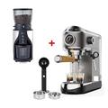 Semi Automatic 20 Bar Coffee Maker Machine by with Milk Steam Frother Wand for Espresso Cappuccino Latte and Mocha Coffee Machines (Color : CM7008 N BCG819, Size : UK)