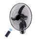 GUHPZA Wall Mount Fan, 18 Inch, Remote Control, High Velocity, Oscillating, 3 Speed Settings, for Home, Office, Restaurant and Greenhouse, Black (Black 50cm(20inch))