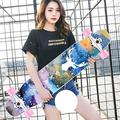 Pro Skateboard, 47" x 10" Standard Longboard, Complete 9 Layers Maple Double Kick Concave Trick Deck, for Kids and Adults Extreme Sports and Outdoors