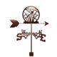 wind vane Eagle Dragonfly Turkey courtyard wrought iron weather vane Wind Direction Indicator Weather Vane Stainless Steel Weathercock with Anti-Rust Coating Garden Stake Art Decor