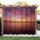 SYHIEGO Sunset Gazebo Blackout Curtains Waterproof Outdoor Curtains Ocean Pergola Curtains Eyelet Thermal Curtains Garden Curtains for Pergola Patio, 70" x 84", 2 Panels