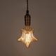 Ceiling Pendant Lighting, Retro Nostalgic Pendant Light Loft Industrial Style Coffee Restaurant Bar Heart Shape/Light Bulb/Stars Glass Chandelier Creative Personality Single Head Hanging Lam