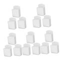 Warmhm 15 Pcs Remote Control Hanger Cosmetic Brush Cup Media Player Controller Holder Bedside Remote Holder Wall Trash Can Tv Remote Holders No Punching Charger Office Plastic White