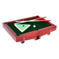 LOVIVER Table Top Pool Table Set Game Toy 15 Colorful Balls, 1 Cue Ball Wood Tabletop Billiards Game Desktop Snooker for Kids Adults