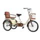 NOALED Bike Three Wheel Bike, Adult Tricycle 20 Inch Cruise Bicycles Bike with Large Size Basket for Recreation Shopping Exercise Men's Women's Bike Cycling Pedalling