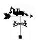 wind vane Weather Vane courtyard wrought iron weather vane Wind Direction Indicator Stainless Steel Corrosion Resistant Weathercock Measuring Tool with Mounting Bracket 3550 cm