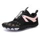 Unisex Breathable Barefoot Shoes Water Shoes Men Women FiveFingers Shoes Breathable Fitness Shoes Women Men Beach Shoes Men Women Hiking Shoes (Color : Black Pink, Size : 6 UK)