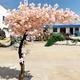 Artificial Cherry Blossom Tree, Sakura Tree, Weeping Cherry Tree, Fake Cherry Blossom Fake Plants, Artificial Trees With Real Wood Stems and Lifelike Leaves Replica B-1.5x1m