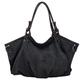 ZHOUT Handbags & Shoulder Bags Women Casual Canvas Shoulder Bag Fashion Wild Mummy Handbag Ladies Big Messenger Bag-Black