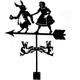 Garden Wind Vane Stainless Steel Weather Vane Durable Garden Stake Easy Installation Roof Wind Vanes for Outdoor Farm and Garden Decoration-Style4 (Style2)