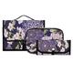 3 Pieces Hanging Toiletry Bag Set with Hook,Spring Sakura and Purple Mandala Travel Makeup Case Kit,Portable Wash Bag Cosmetics Brush Organizer for Women Girls