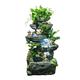 Floor Water Fountain Large Floor Standing Water Fountain with Fountain Decoration with Feng Shui Wheel and Rockery for Living Room Office Garden Water Fountain Garden Waterfall ( Size : Large-A )