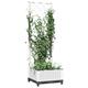 Kavolet Plant Pot with Trellis, Garden Trellis Planter Flower Pot Trellis Flower Box with Trellis, White, 40 x 40 x 121.5 cm, Polypropylene