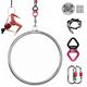 Aerial Lyra Hoop,Aerial Ring Set Fully Strength Tested,Stainless Steel Aerial Yoga Equipment for Dancing Studio Aerial Fitnes(Maximum Load Capacity: 300kg/660lbs),Diameter-95cm(37-3/8")