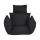 Yahbrra Hammock Chair Cushion, Rattan Chair Cushion Hanging Swing, Chair Cushion with Head Cushion Removable Cover with Ties Attached Waterproof Chair Cushion (Color : Black, Size : Waterproof model