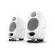 iLoud Micro Monitor White Special Edition - kleinste Studio-Referenz-Monitorpaar weltweit, 4 Class-D-Endstufen, 50 Watt (RMS) bi-amped, Bassreflex, weiß