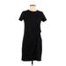 Banana Republic Casual Dress: Black Solid Dresses - New - Women's Size X-Small Petite