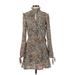 Divided by H&M Casual Dress: Brown Animal Print Dresses - Women's Size 2