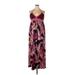 Mossimo Supply Co. Casual Dress - Maxi: Purple Batik Dresses - Women's Size 2X-Large