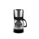 Automatic Drip 1500ML Coffee Machine Electric Coffee Maker american coffe kettle with Clear Water Level Window for 10cups Coffee Machines (Color : Black, Size : UK)