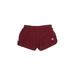 Adidas Athletic Shorts: Burgundy Solid Activewear - Women's Size 3