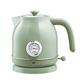 Stainless Electric Kettle,1.7L Cordless Electric Kettle 304 Inner Lid Double Walled Insulation 1800W Electric Kettle with Auto Shut Offwith Boil Dry Protection,Green (Green) Full moon vision