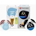 Tassimo Decaf Latte Coffee T-Discs: 48x Costa Latte Milk & 48x L'Or Espresso Decaf Pods (Sold Loose)