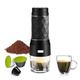 Portable Coffee Maker Espresso Machine Hand Press Capsule Ground Coffee Brewer for Travel and Picnic Portable Coffee Machines (Color : Black)