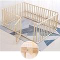 Baby Playpen With Door, Wooden Baby Fence 110x110cm 120x150cm 180x200cm, Toddlers Activity Playpen, Crawling Fence, Baby Playpen Large,150x200cm